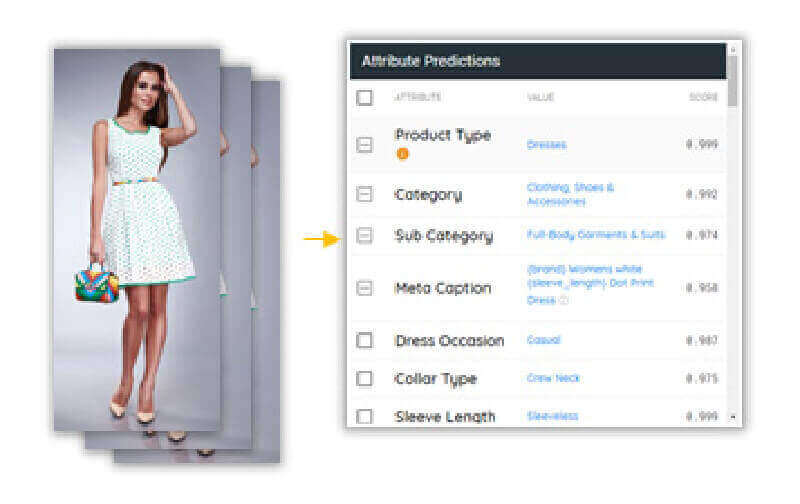 Automatic tagging in online catalogues