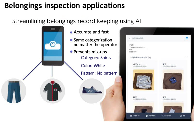 Automation of belongings check for nursing home residents